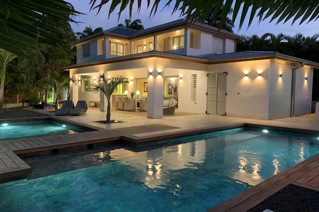Villa Manzana : Neuve 4Ch 4Sdb 2 Piscines - Luxe Saint-Francois  Exterior photo